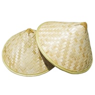 Sunny Hill Pack of 2 Traditional Chinese Adult Oriental Bamboo Straw Cone Garden Fishing Hat Adult R