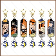 MG1 Haikyuu Acrylic sandwich pendant gold star keychain gift for girlfriend Anime peripherals Collec