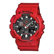 Casio G-Shock GA-100B-4ADR Red Resin Band Men's Watch