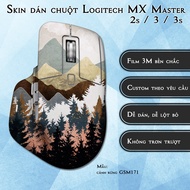 Logitech MX Master 2s / 3 / 3s mouse Skin, forest scene model GSM171 | 3m Anti-slip Film Sticker