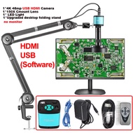 Yizhan กล้องจุลทรรศน์วิดีโอดิจิทัล 4K 48MP HDMI USB Camera Digital Video Microscope Sets ซูมขยาย 130