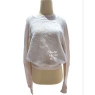 Knitted fur top stretchWanita