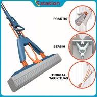 Estation - RUBBER FLOOR MOP | WRING FLOOR MOP | SPONGE MOP | MOP MOP | SPONGE SPONGE
