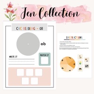 Learning Phonics Busy Book Kindergarten CVC Words