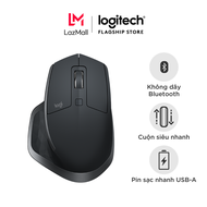 Chuột không dây Bluetooth Logitech MX Master 2s - Form to dùng mọi bề mặt con lăn Hyperfast sạc nhan