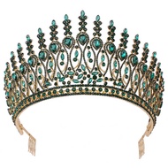 Baroque Pageant Crown Alloy Bridal Crown Stage Show Noble Crown Big Hair Comb Catwalk Crown