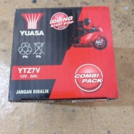 ready YUASA YTZ7V AKI MOTOR AEROX, VARIO 160, VESPA LX125, NMAX murah