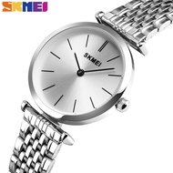 SKMEI Luxury Brand Fashion Casual Ladies Watch Waterproof Stainless Steel Quartz Women Casual Watch