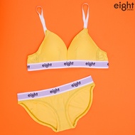 Ei8ht UNDIES || Women's Underwear SET / Triangle Swimwear + 8-bikini YELLOW Pants