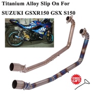Titanium Alloy Slip On For Suzuki Gsxr150 Gsx S150 Gsx150r Gsxs150 Motorcycle Exhaust Escape Modifie