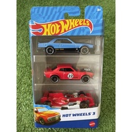 Hot Wheels 3 Gift Pack / 3 Pack (Toyota Celica, Nissan Skyline R30, F1 Racer)