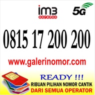 Nomor Cantik IM3 Indosat Prabayar Support 5G Nomer Kartu Perdana 0815 17 200 200