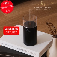 [WIRELESS AROMA DIFFUSER] Portable Aroma Ultrasonic Humidifier Candle Design USB-C Rechargable Free 