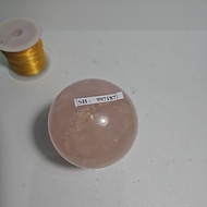 Rose Quart Ball Natural Stone Original Madagascar