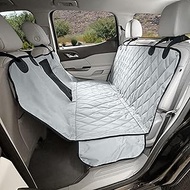 4Knines Dog Hammock Car Seat Cover for Cars and SUVs, Heavy Duty, Non Slip, Mesh Window (Grey, Regul