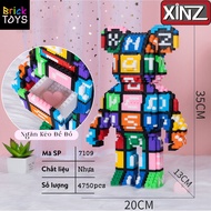 Bearbrick Lego Assembling 3D Model 35cm No.7109 Brick Toys