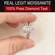 Real Moissanite Pear Cut Ring s925 Sterling Silver 2ct 1ct Teardrop Shape Moissanite Diamond Ring wi