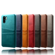 for Huawei Mate 30 Pro Mate 20 Pro P30 P40 Pro P20 P20Lite/Nova3e noav 4e  P20Pro 2 Card SlotS Faux Leather Phone Case Cover for huawei Y6 2019 y7 2019 Y6 Pro Y6 2018
