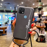 [SSNM] Softcase Sling motif nama anda sendiri OPPO A15 - Case Tali OPPO A15 - Case Gantungan OPPO A1