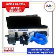 MESIN Machine Top Filter Box Aquarium Aquascape Complete Aquarium ginga ga 203K ga-203K ga203K 8watt 1.0 meter 1000 Liter