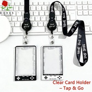 Game Console ID Card Holder Transparent With Retractable Lanyard  EZLINK Holder CP Photocard Case