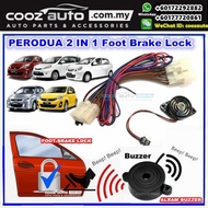 Perodua Alza 2008-2016 2 in 1 Foot Brake Lock + Alarm Buzzer