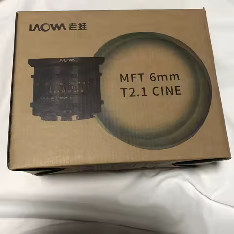 Venus Optics Laowa 6mm T2.1 Zero-D Manual Focus Cine Lens (MFT, Feet/Meters), T2.1 to T16 Aperture·