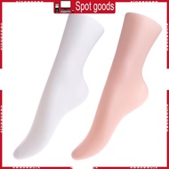 XI Plastic Adult Foot Mannequin for Sock Display Male Female Foot Sock Display Mold White Short Stoc