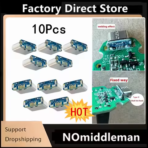 10Pcs Adapter Board M85k MicroUSB TypeC Adapter BoardSupports Charging USB 2.0 Data Transfer DIY Rep