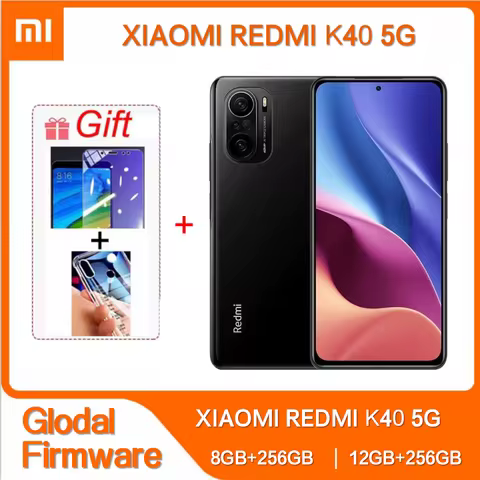 Original xiaomi redmi K40 5G Smartphone RAM 12GB ROM 256GB Android 6.67 inch Qualcomm Snapdragon 870