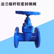 Z45X Ductile Iron Flange Concealed Rod Soft Seal Gate Valve DN100 DN150 DN125 DN200 DN250 DN300