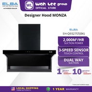 ELBA 2000m³/hr Power Designer Hood MONZA SERIES EH-Q9327ST(BK) WITH GESTURE MOTION 2.0 WAH LEE STORE