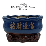 Special Offer Creative Ceramic Plant Pots for Green Ivy Money Tree Wealth Tree with Tray Artistic Ho