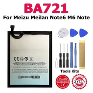 BA721 BA811 BA852 BT61 BA02 High Quality Replace Battery For Meizu Meizy Meilan M6 N6T 6T X8 M3 Note