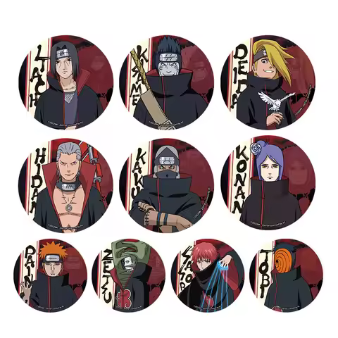 Naruto Akatsuki Pein Konan Zetsu Itachi Orochimaru Kisame Kakuzu Hidan Sasori Obito China Official A