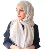 New Arrival Shawl Arabic Fringe Crinkle Cotton/Shawl Arab