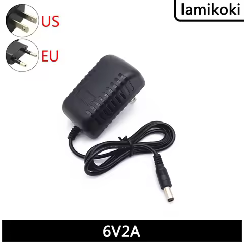 DC 6V 2A Switching Power Cord 6V2A Power Adapter 6V 2000ma Cat Power Supply Factory