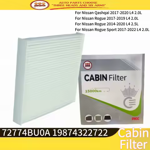 25003 Cabin Air Filter 272774BU0A For Nissan X-Trail T32 Rogue Sport Qashqai J11 2014 2015 2016 2017
