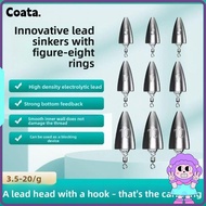 Tube Plumb, 3.5g 5g 7g 10g 14g 20g Multi-Weight Kit Fishing Weight Sinker, Pendant Sinker Weight Met