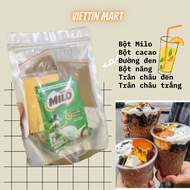 [HCM]SET milo dầm trân châu đường đen ca cao siêu ngon làm tại nhà