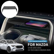 For Mazda CX60 2022-2025 CX70 CX80 CX90 2024-2025 Car Central Control Storage Box Container Auto Int