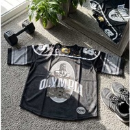 RENGLAND OLYMPIA OVERSIZE MESH OVERSIZED T-SHIRT FOR MEN GYM FITNESS CLOTHES - KMCR NEXTLEVEL