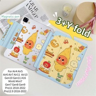 Ipad Case Y-Axis Gen10/Gen11/Air4/Air5/Air6/Air7/Pro11 mini7/6 Gen7/8/9 Automatic Power On/Off