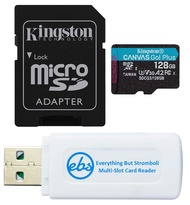 128GB SDXC Micro Canvas Go! Plus Memory Card & Adapter Works with GoPro Hero 7 Black, Silver, Hero7
