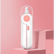 Doge&Orange พร้อมส่ง กรรไกรตัดเล็บแมว กรรไกรตัดเล็บสุนัข พร้อมไฟLED พร้อมตะไบเหล็กเก็บซ่อน ป้องกันเล