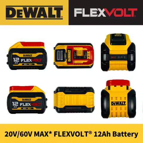 For DeWalt FLEXVOLT DCB612 Battery 20V/60V 12Ah High Capacity Replacement 21700 Cells Lithium Ion fo