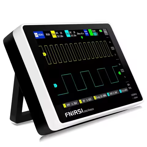 1013D Oscilloscope - Handheld Tablet Oscilloscope, Portable Digital Storage Oscilloscope Kit 2 Chann