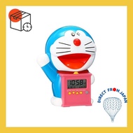 Seiko clock alarm clock desk clock Doraemon talking alarm digital temperature display JF374A blue