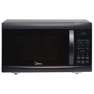 Midea 25L Digital LED Display Microwave Oven (Model: EM825AGS-BK).
