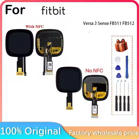 For Fitbit Versa 3 Fitbit Sense FB511 FB512 OLED LCD Display screen parts Fitbit Versa 3 Cover glass
